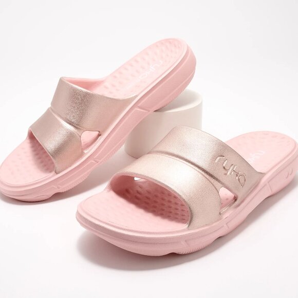 NEW RYKA Restore Recovery Slides Rose Gold for women 254 - Picture 1 of 7